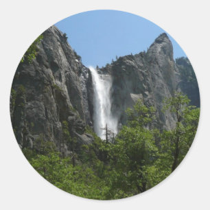 Brautschleierfall im Yosemite-Nationalpark Runder Aufkleber