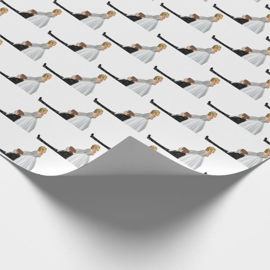 Brautschleppen Geschenkpapier (Ecke)