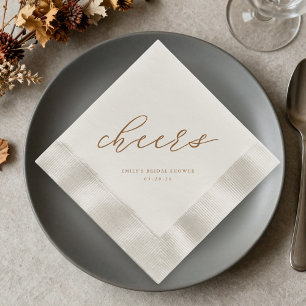 Brautschmaus Napkins mit Mokka-Mousse-Motiv Serviette