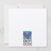 Brautschuh-Brautparty-Einladungs-Grün/Weiß Einladung (Rückseite)