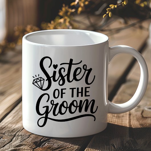 Brautschwester Hochzeitsgeschenk Diamant Kaffeetasse