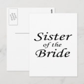 Brautschwester Postkarte (Vorne/Hinten)