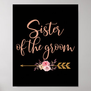 Brautschwestern-Geschenk zur Hochzeitsdusche des B Poster