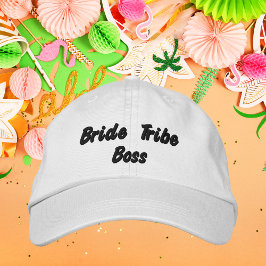 Brautstamm-Boss, Junggeselinnen-Abschied-Hochzeit Bestickte Baseballkappe