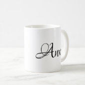 Brautstamm mit Individuelle Name Kaffeetasse (VorderseiteRechts)