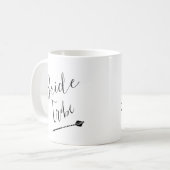 Brautstamm mit Individuelle Name Kaffeetasse (Vorderseite Links)
