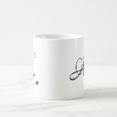 Brautstamm mit Individuelle Name Kaffeetasse (Mittel)