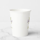Brautstamm-Monogramm-Junggesellinnenabschied einfa Pappbecher (Rechts)