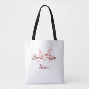 Brautstamm-Monogramm rote Brautparty einfach mini Tasche