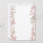 Brautstrauß Blumen | Hochzeit Einladung (Rückseite)