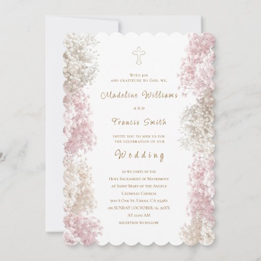Brautstrauß Blumen | Hochzeit Einladung (Vorderseite)