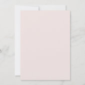 Brautstrauß Blush Immergrün Blütenblätter Einladung (Rückseite)