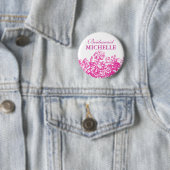 Brautstrauß-Geschenkkorb Blumenkorb Rosa Button (Beispiel)