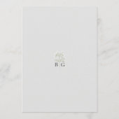 Brautstrauß Gypsophila Florale Hochzeitsplanung Programm (Rückseite)