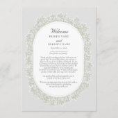 Brautstrauß Gypsophila Florale Hochzeitsplanung Programm (Vorderseite)