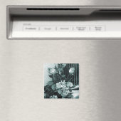 Brautstrauß im Vintage-Stil Magnet (In Situ (Geschirrspüler))