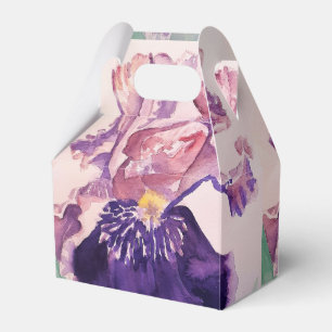 Brautstrauß-Verpackungsbox aus Iris in Lila Geschenkschachtel