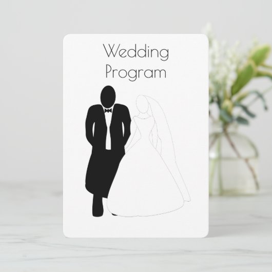 Brautstudiengang Programm (Stehend Vorderseite)