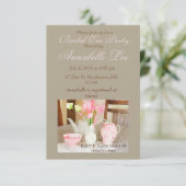 Brauttee-Einladung Einladung (Stehend Vorderseite)