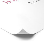 Brauttee-Einladungsplakat Poster (Ecke)