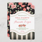 Brauttee-Party Einladung (Vorne/Hinten)