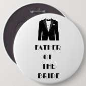 Brautvater Button (Vorne & Hinten)