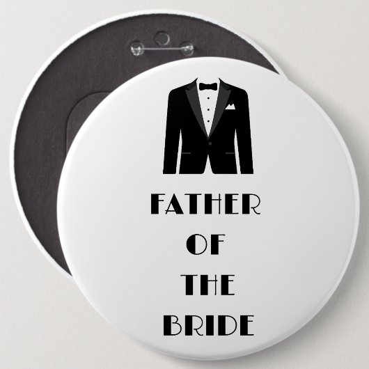 Brautvater Button (Vorne & Hinten)