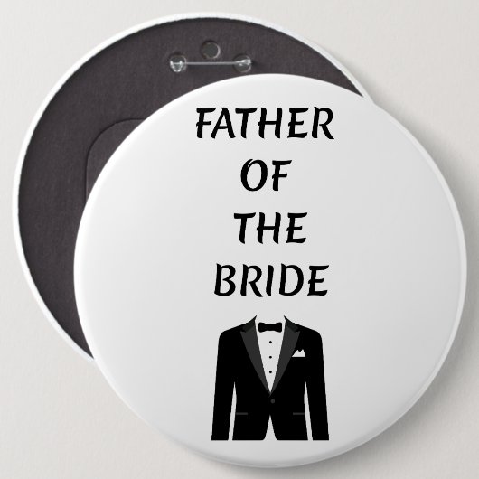 Brautvater Button (Vorne & Hinten)