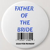 Brautvater Button (Vorderseite)