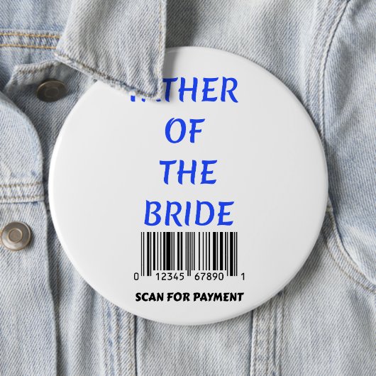Brautvater Button (Beispiel)