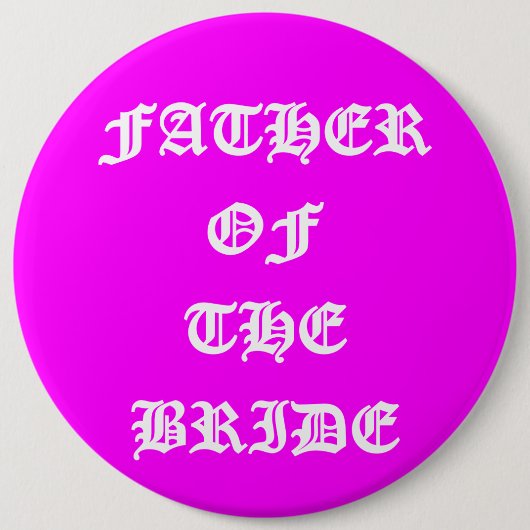 Brautvater Button (Vorderseite)