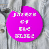 Brautvater Button (Beispiel)