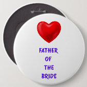 Brautvater Button (Vorne & Hinten)