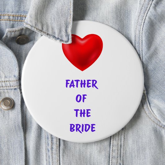 Brautvater Button (Beispiel)