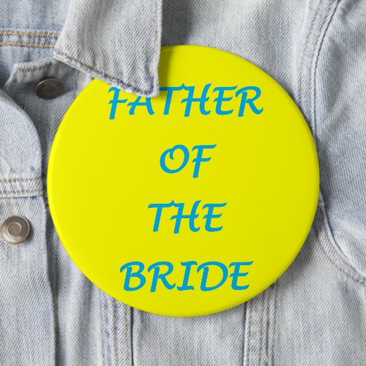 Brautvater Button (Beispiel)