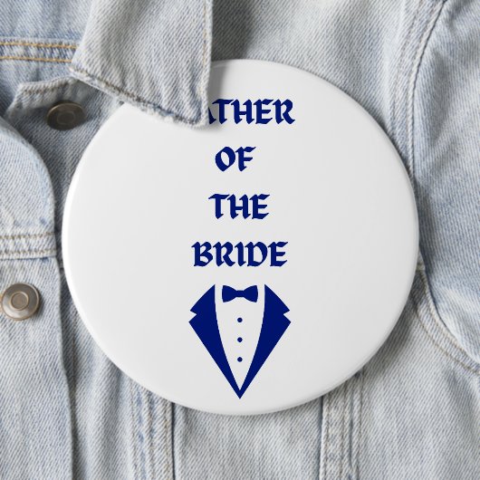Brautvater Button (Beispiel)