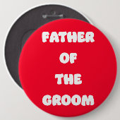 Brautvater des Bräutigams Button (Vorne & Hinten)