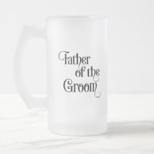 Brautvater des Bräutigams Mattglas Bierglas