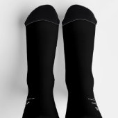 Brautvater Elegantes Skript Hochzeit Schwarz Socken (Oben)