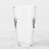 Brautvater Fancy Script Herz Hochzeit Glas (Links)