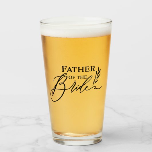 Brautvater Glas (Vorne (Gefüllt))