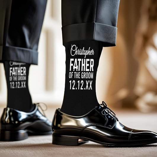 Brautvater Hochzeit Eltern schwarze Socken