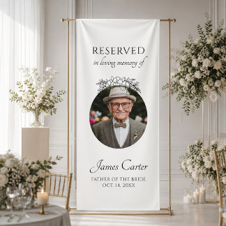 Brautvater In Liebevollem Gedenken Hochzeit Banner