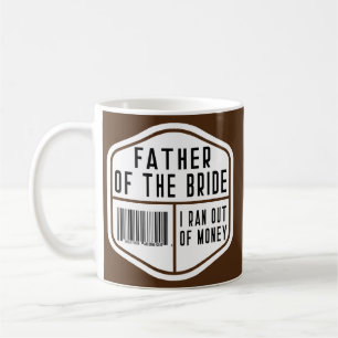 Brautvater Junggeselle Hochzeit Scan für Kaffeetasse