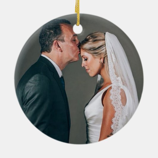 Brautvater Keramik Ornament (Hinten)