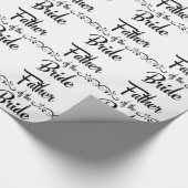 Brautvater Lustiges Probedinner Geschenkpapier (Ecke)