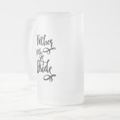 Brautvater Mattglas Bierglas (Vorderseite Links)