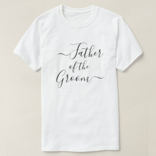 Brautvater moderne Schrift Hochzeitsgesellschaft T-Shirt