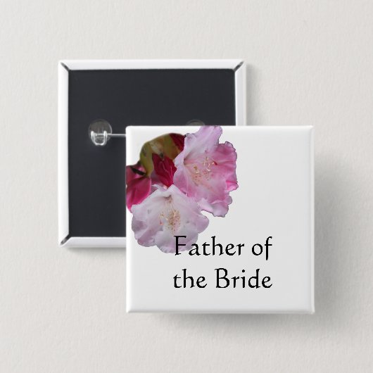 Brautvater oder Bräutigam Button (Vorne & Hinten)