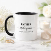 Brautvater Schwarz-Weiß Personalisiert Tasse
